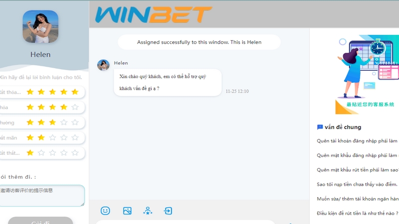  nhân viên winbet88 hỗ trợ