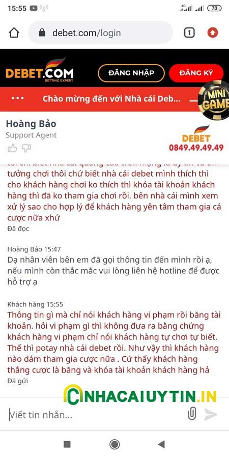 Bóc phốt Debet